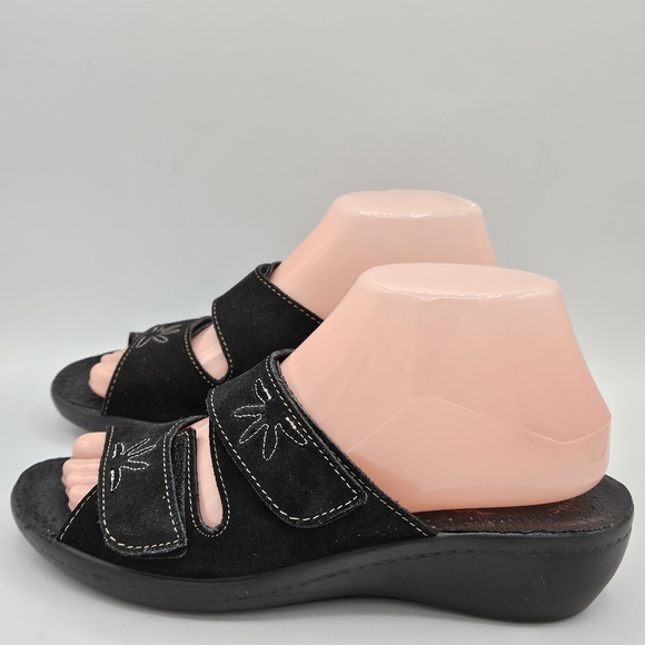 Fly Flot made in Italy leather anti-shock sandals size 37 US size 6 - Picture 9 of 16